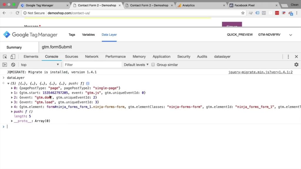 Find Form Field Value We Need Using JavaScript Object in Developer Tools