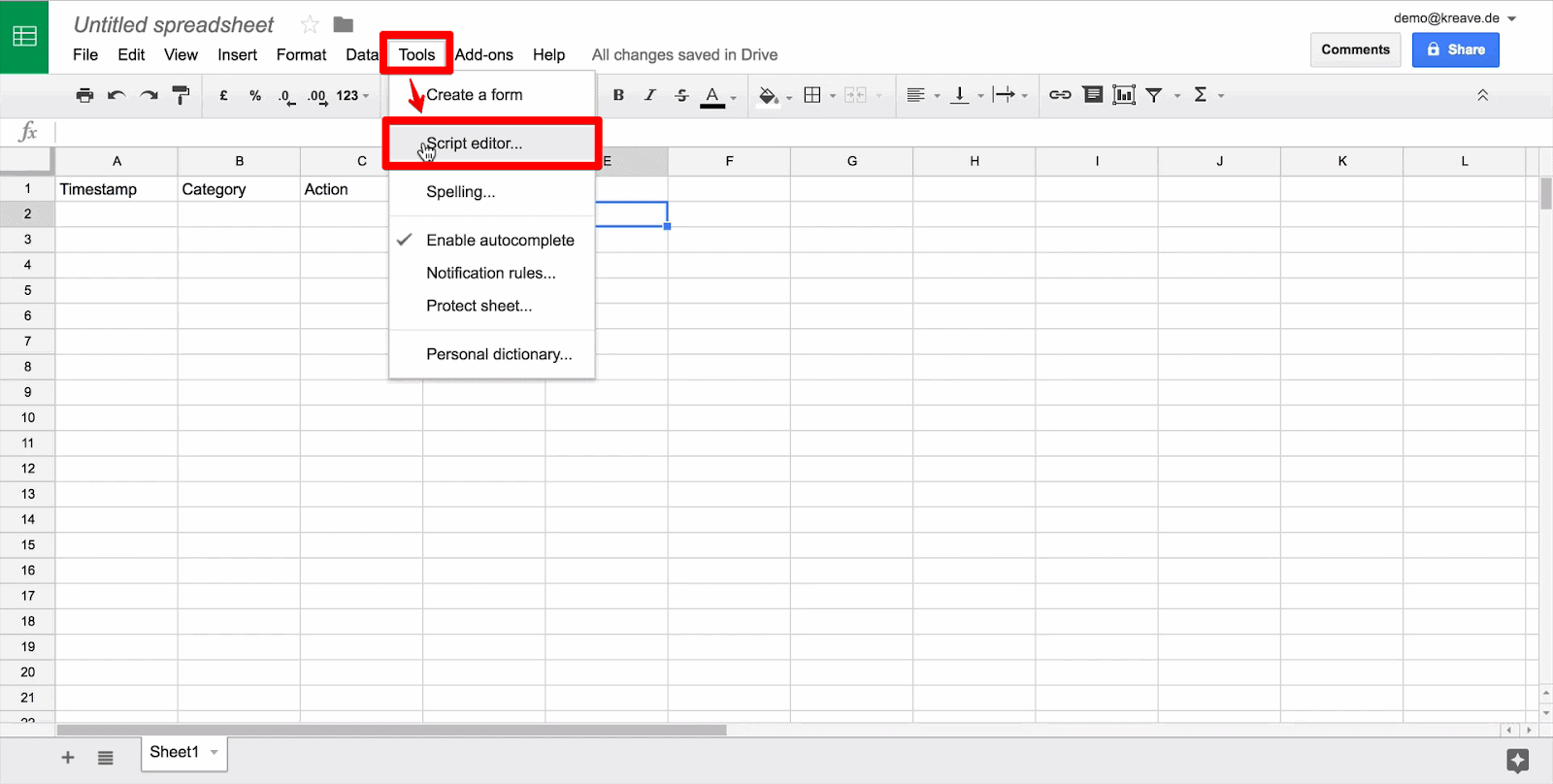 Google Sheets Tracking with Google Tag Manager