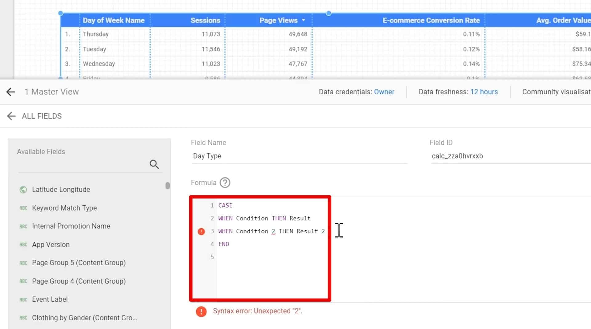 How to Use the Data Studio Case Statement - Fully Explained