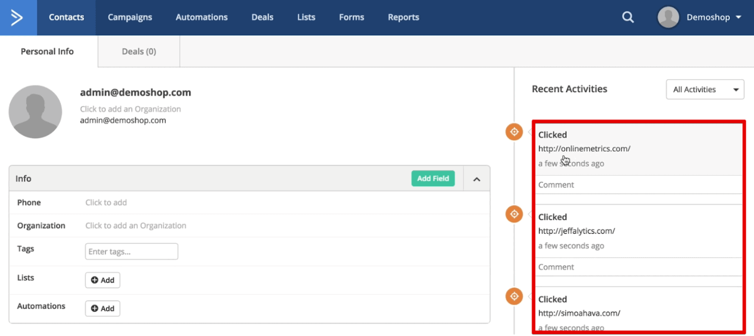 ActiveCampaign Event Tracking with Google Tag Manager