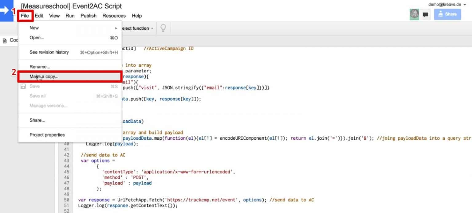 ActiveCampaign Event Tracking with Google Tag Manager