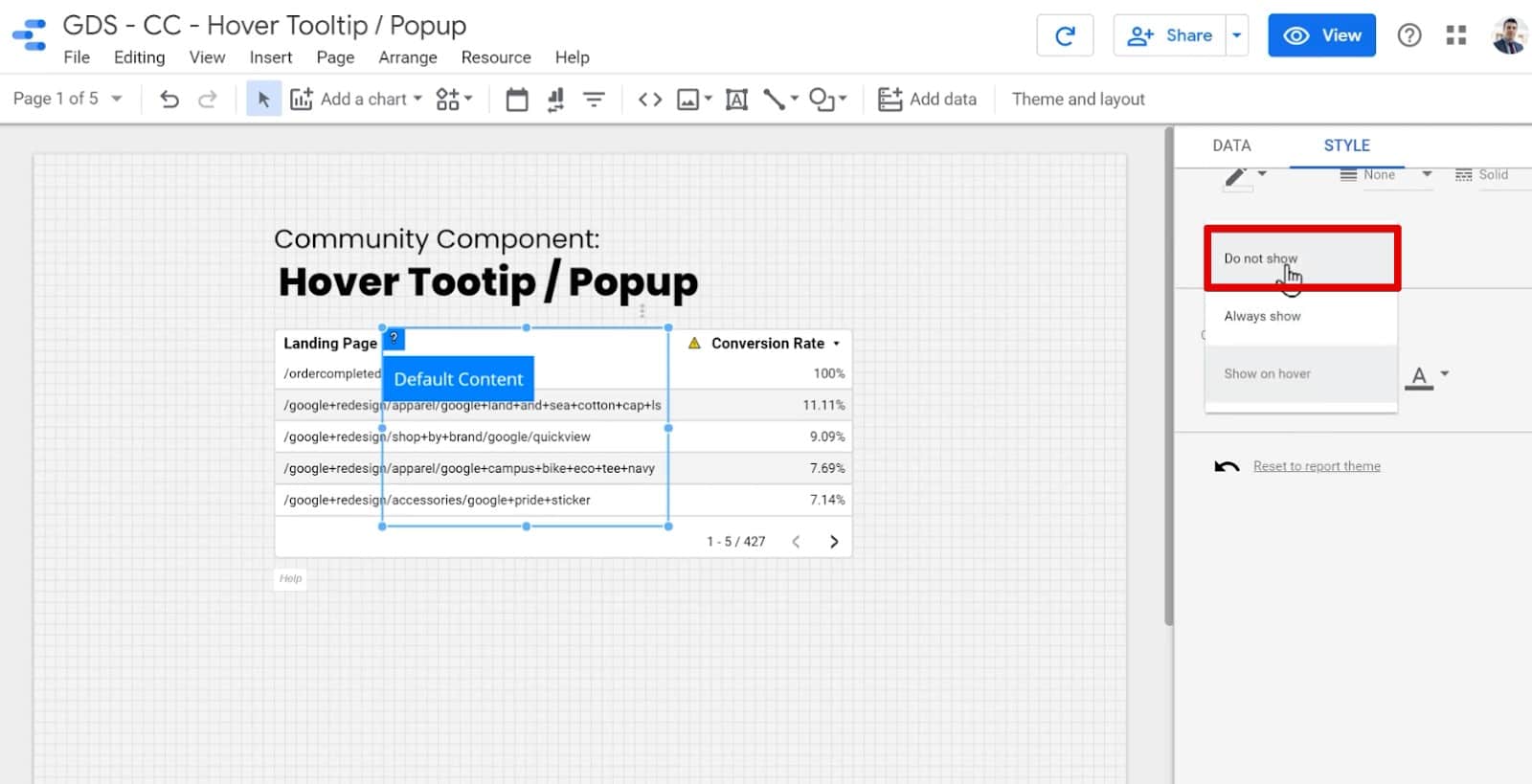 How to Add Tooltip Annotations to Your Looker Studio Reports