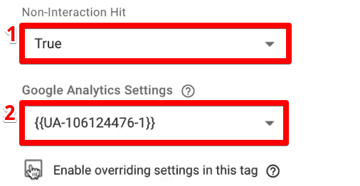 Linking Google Analytics account in Google Tag Manager