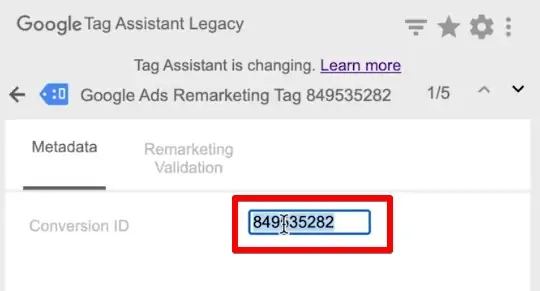 Verifying Conversion ID in Google Tag Assistant Legacy