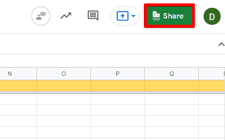 How to share Google Sheets file