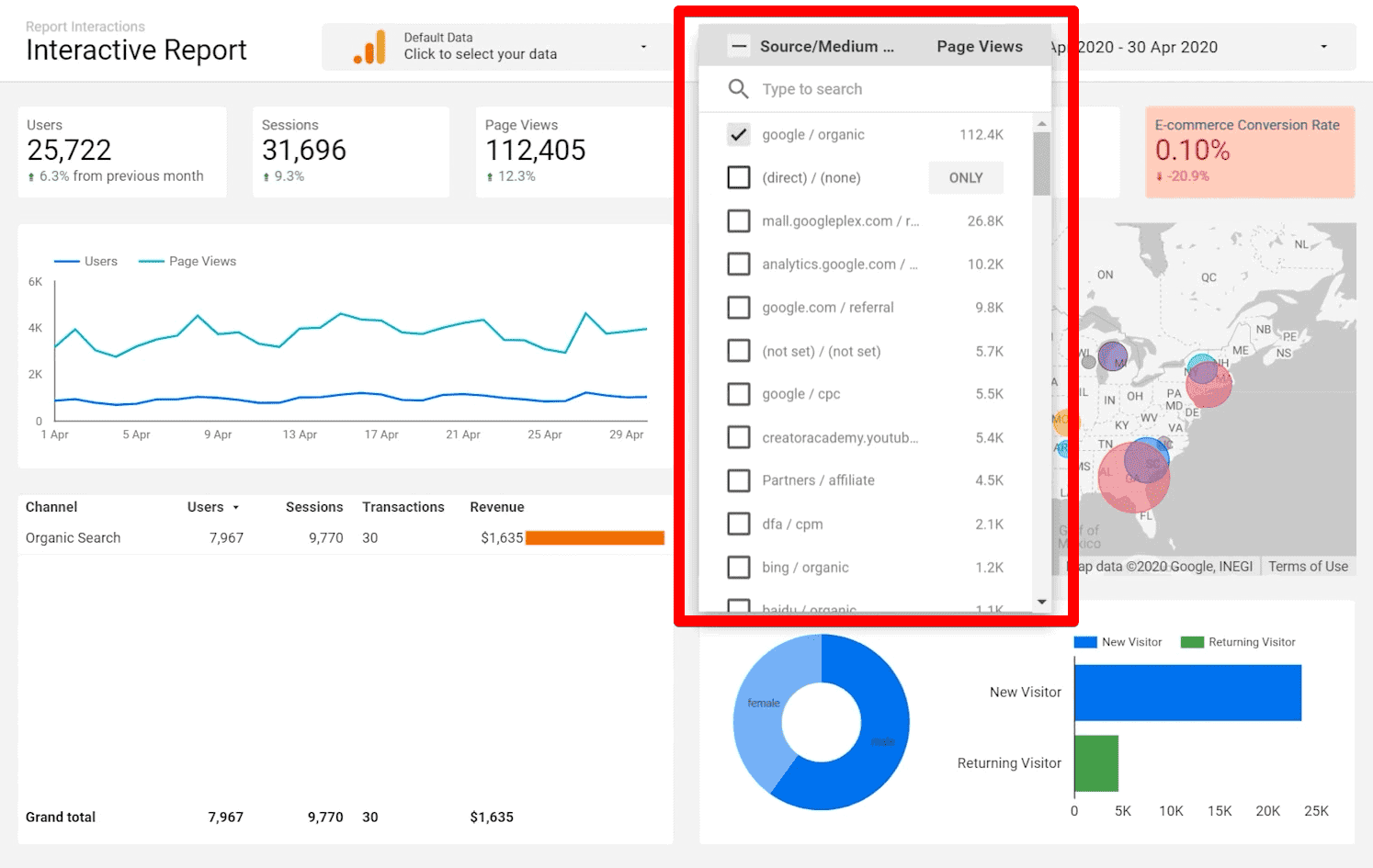 How to Make Your Google Data Studio Dashboards Interactive