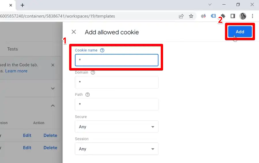 Adding multiple cookies in the Cookie Creator template