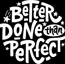 Better Done Than Perfect podcast logo
