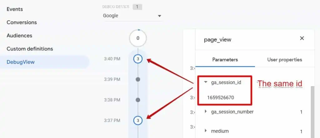 Recognizing identical ga session id for a domain and its subdomain