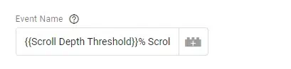 Naming the scroll event name in GA4
