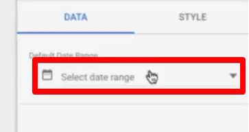 Selecting the date range