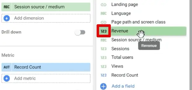 Metric data type icon