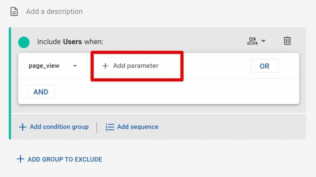 Adding a parameter