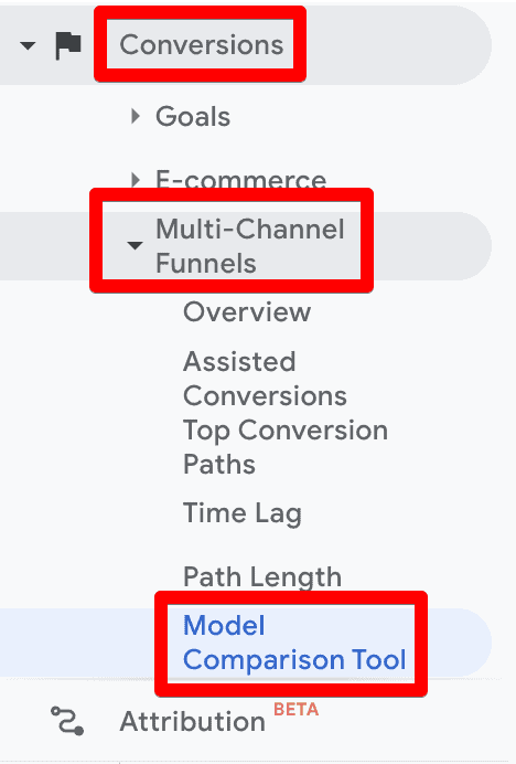 Model comparison tool in UA