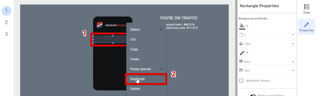 Duplicating the navigation button background