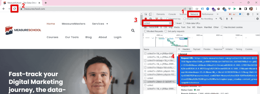 Gathering a request URL
