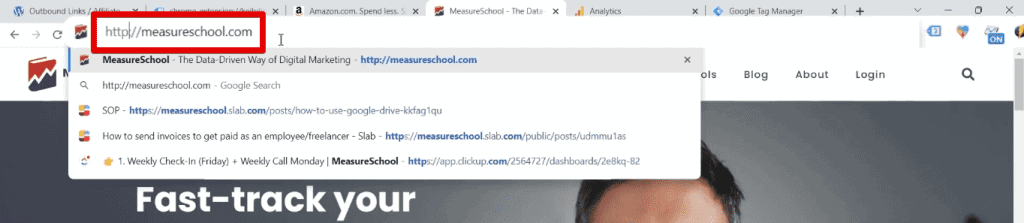 Going to MeasureSchool