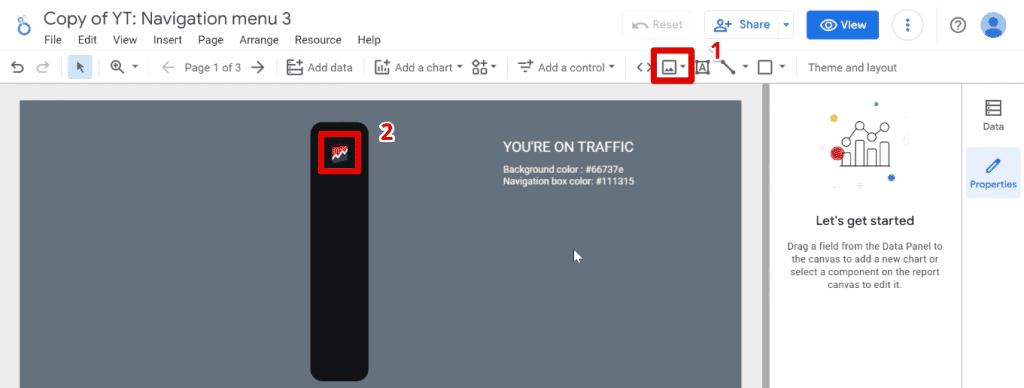 Inserting your logo into the navigation menu