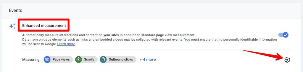 Webstream details with enhanced measurement