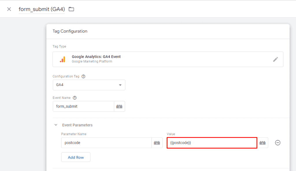 Adding Value with created custom variable