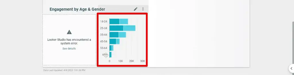 Demographics bar chart