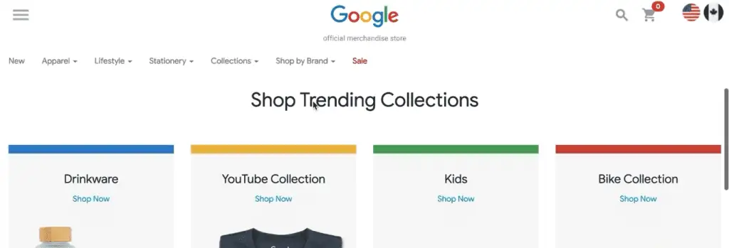 Google merchandise store