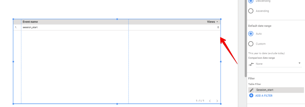 Applying the filter with the session_start event