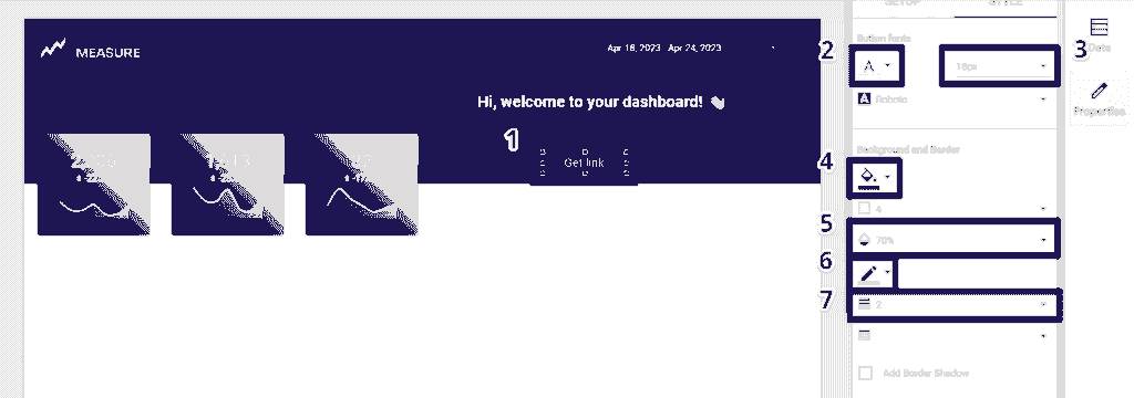 Interactive button formatting