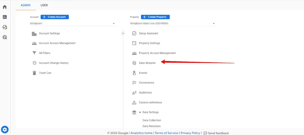 Lack of views in the admin structure of account in GA4