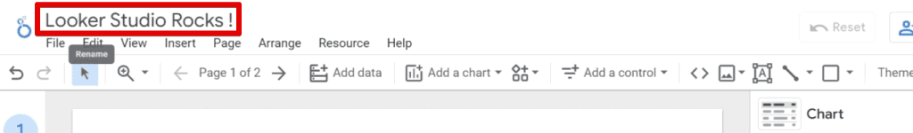 Renaming the dashboard