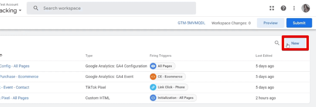 Creating a new tag with dynamic values