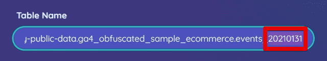 Removing the date in the table ID