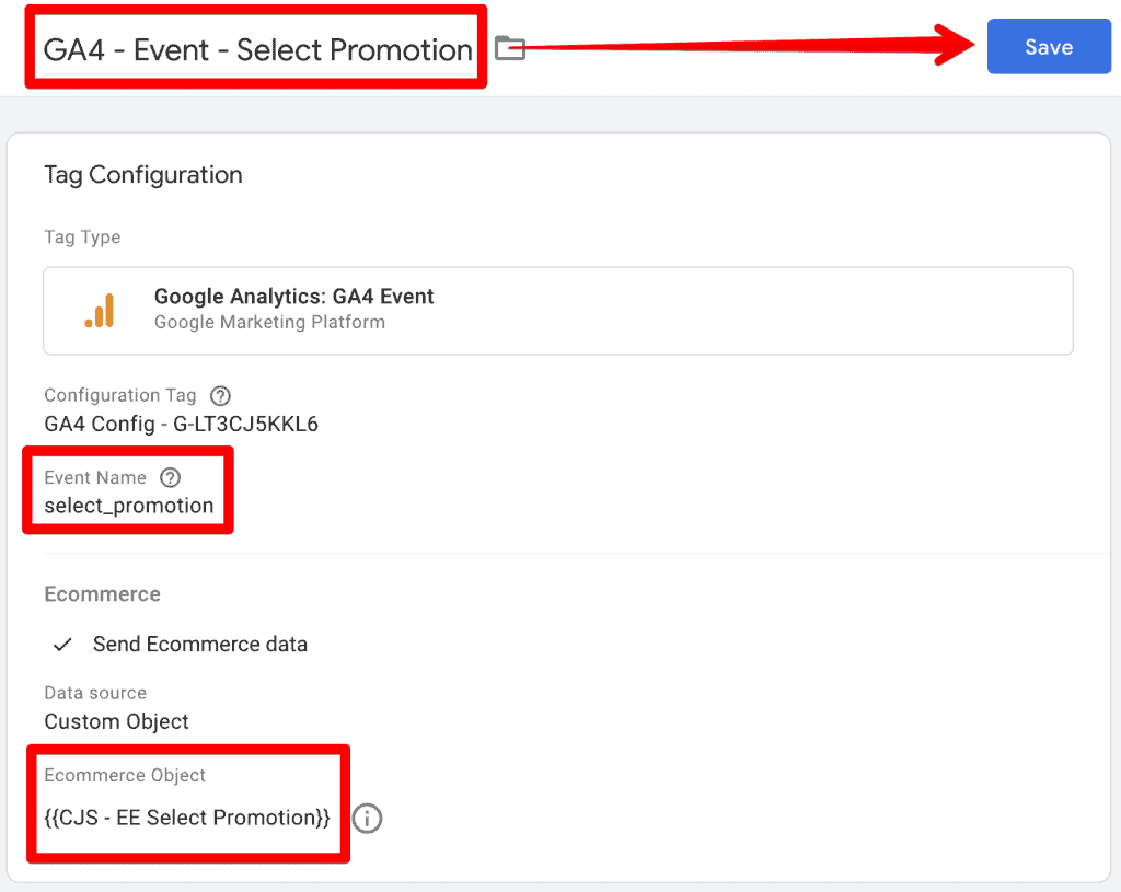 View promotion tag