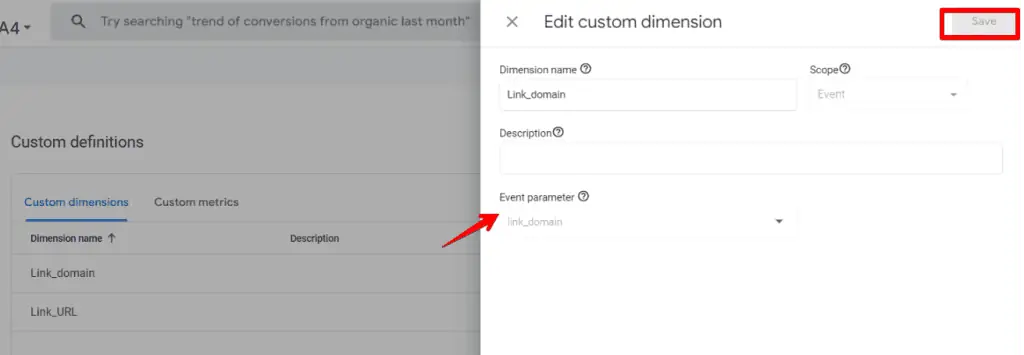 Naming parameters in Custom definitions