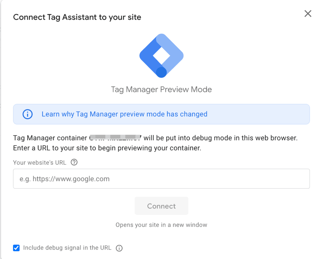 Tag Manager Preview Mode