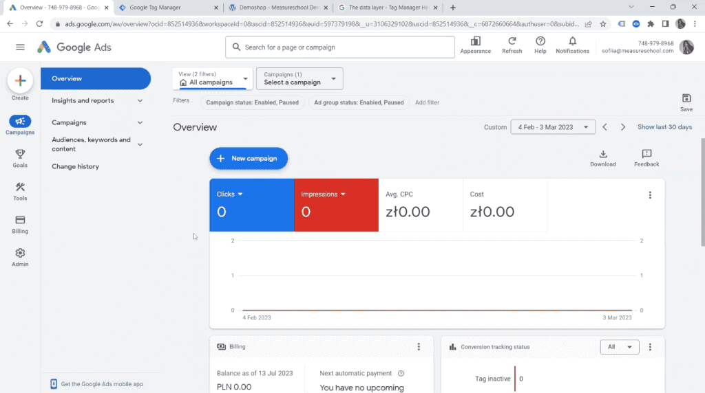 Google Ads account