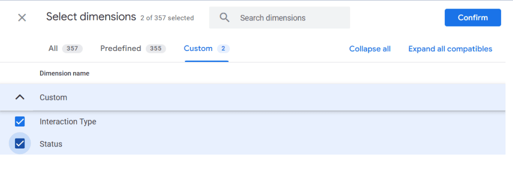 Importing Custom event parameters