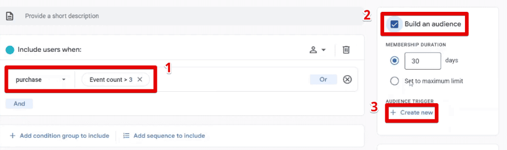 Building a segment, trigger, and trigger event in the segment builder