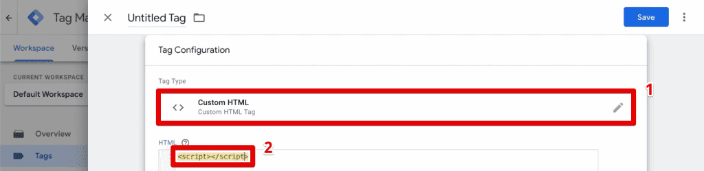 Creating a test custom HTML tag