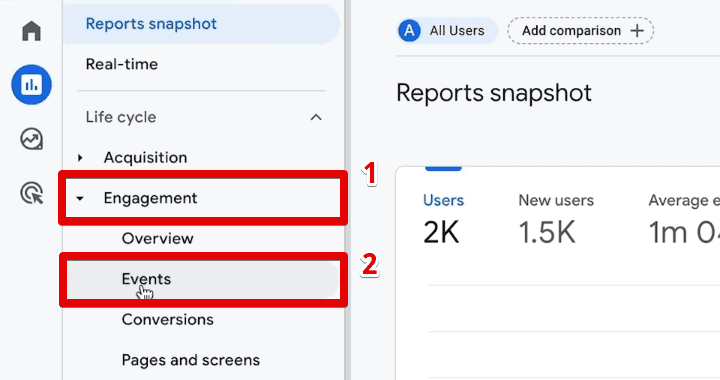 Opening the events engagement report