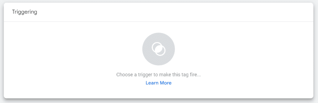 Click the triggering box