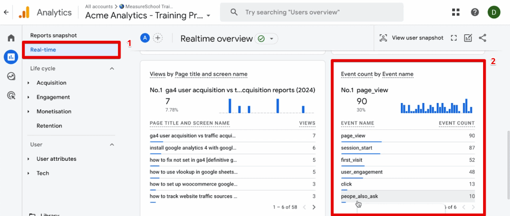 Checking the real-time report for refund event
