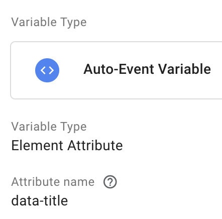 Auto-element variable with element attribute type