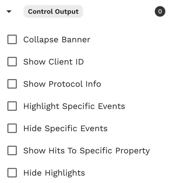 Control output section on Inspector+