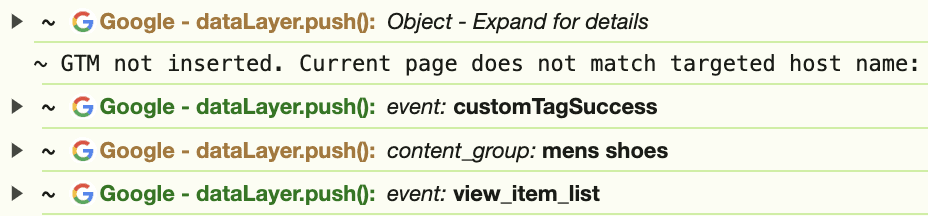 Inspector+ hiding GTM events