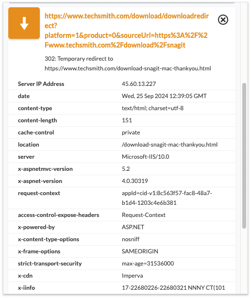 Redirect path extension with redirect details