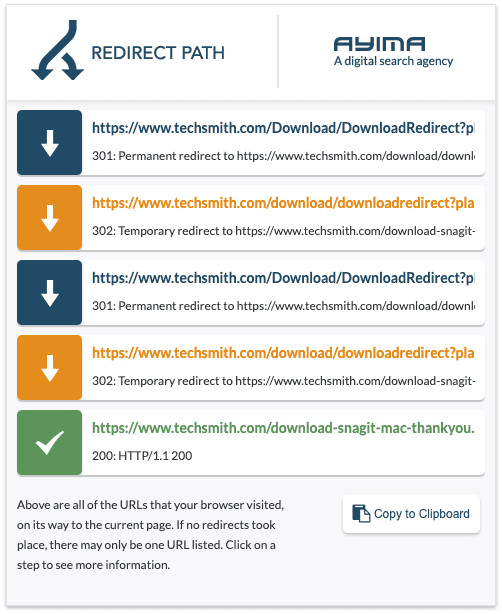 Redirect path extension