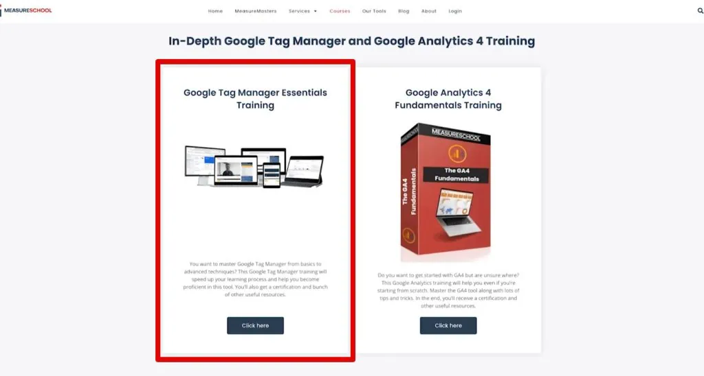 Google Tag Manager Essentials Training