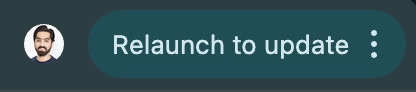 Relaunch to update button