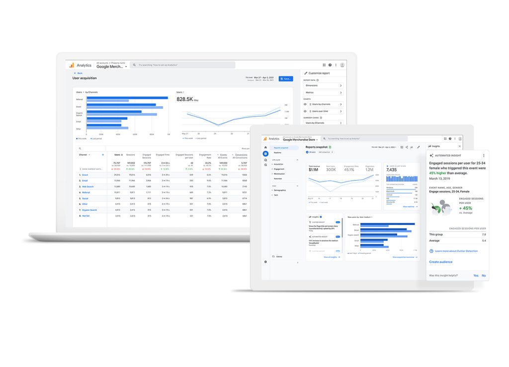 Google Analytics 4 interface